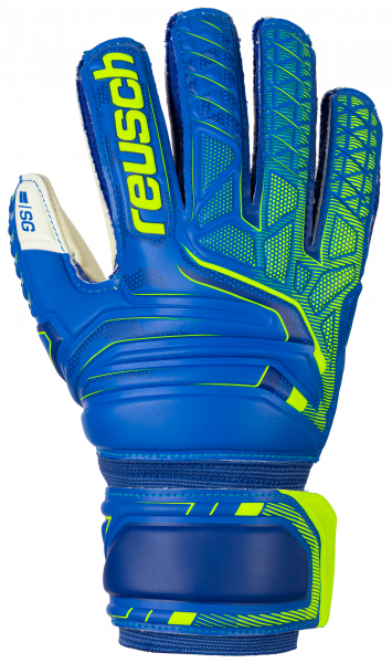 Reusch Attrakt SG Finger Support Junior 5072810 4940 blue yellow front